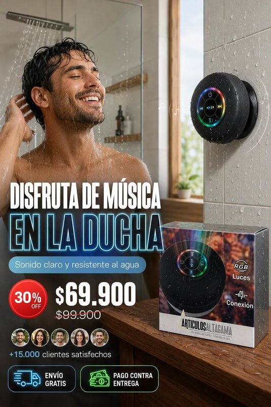 Parlante Bluetooth resistente al agua